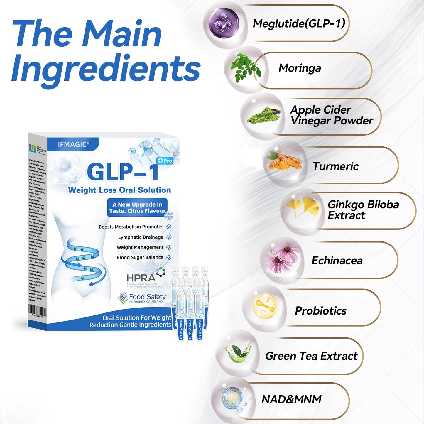 IFMAGIC® 🌲GLP-1 Pro Weight Loss Oral Solution7 days visible effect, no side effects, suitable for all age groups